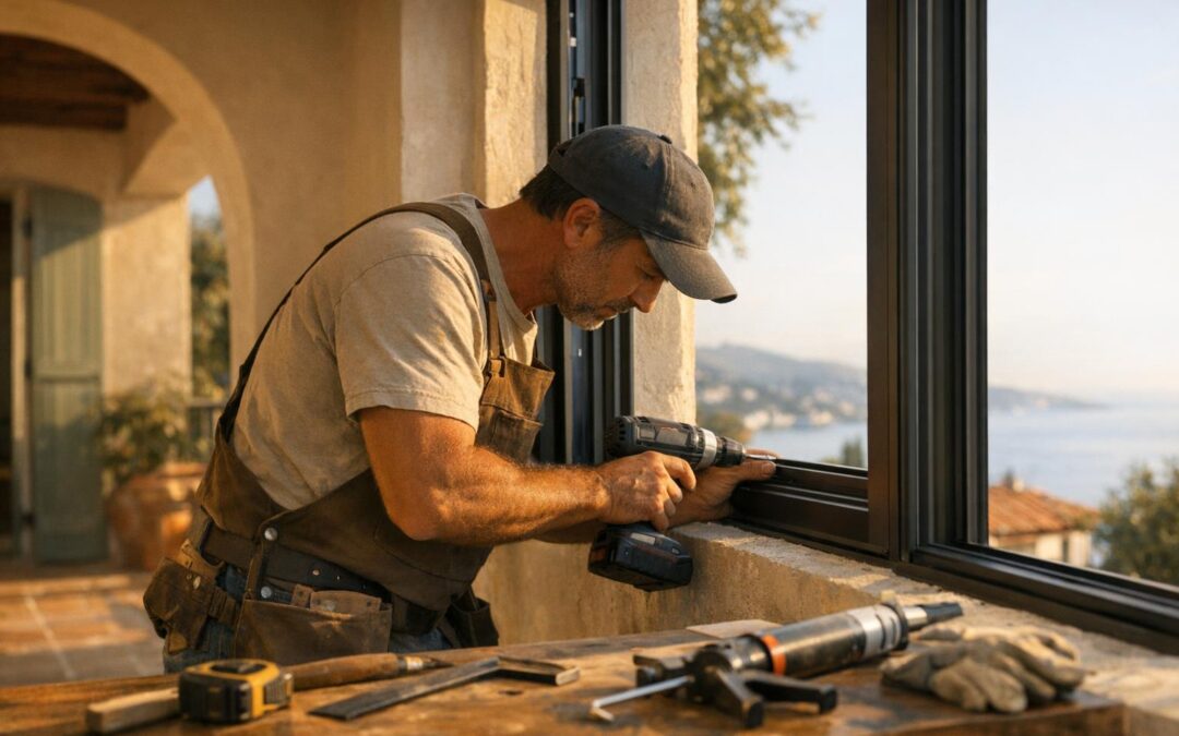 Installation de fenêtres de qualité à Mougins : votre spécialiste en PVC et aluminium