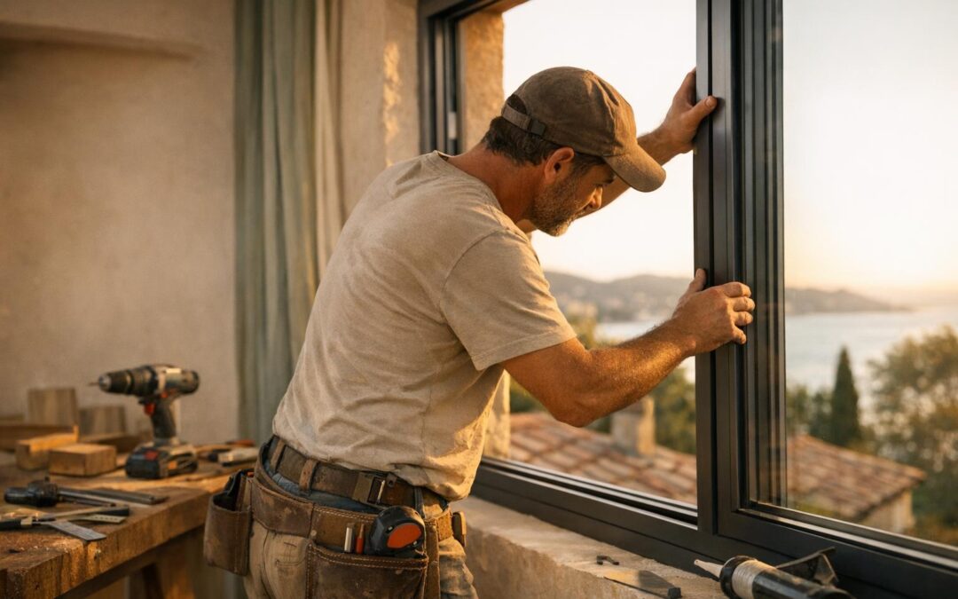 Installation professionnelle de fenêtres PVC et Alu à Vallauris – Tout Travaux