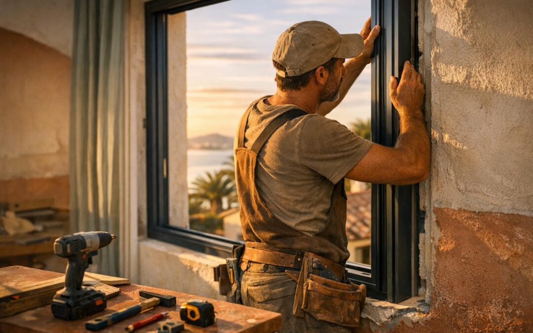 Installation de fenêtres en PVC et Aluminium à Valbonne – Tout Travaux Menuiserie