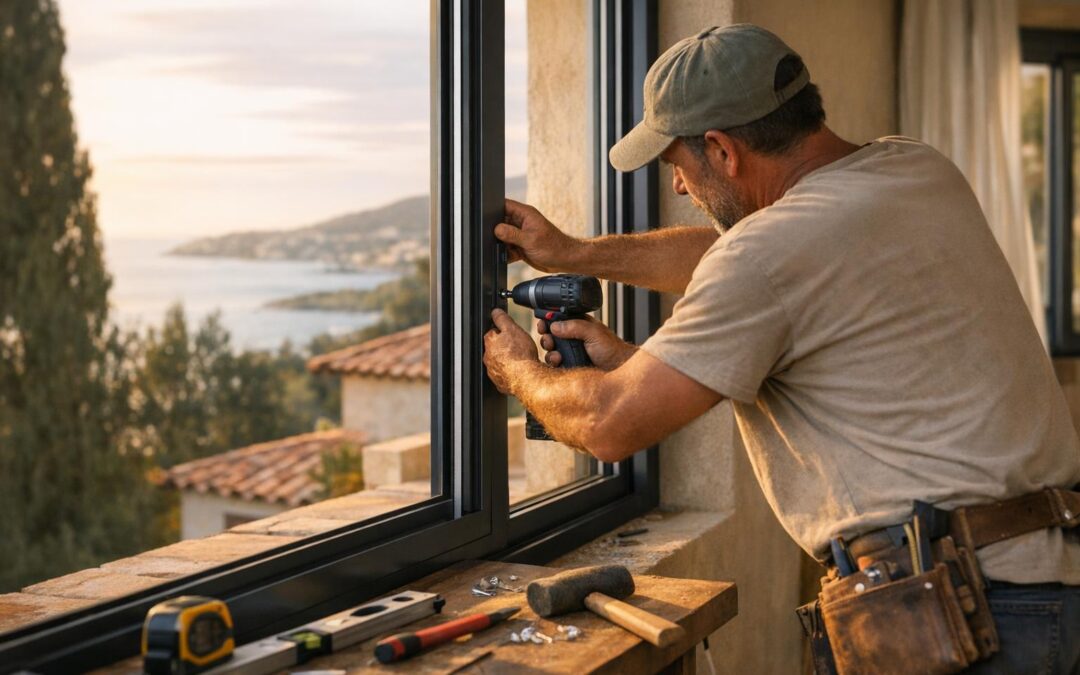 Création & pose de fenêtres sur mesure à Mougins : PVC, aluminium et menuiserie artisanale