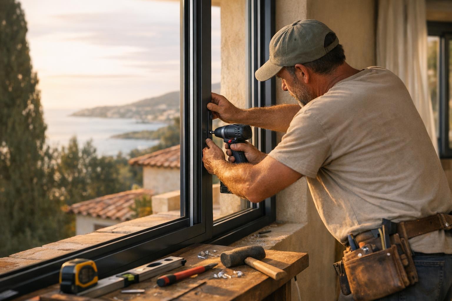 Création & pose de fenêtres sur mesure à Mougins : PVC, aluminium et menuiserie artisanale